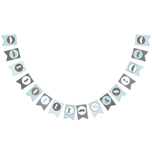 Bannière bleue et grise de petit homme de (Tout)