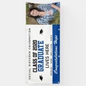 Bannière Bleue pour la certification Customisée 20 (Vertical)