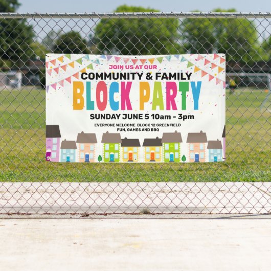 Bannière BLOC PARTY (En situation)