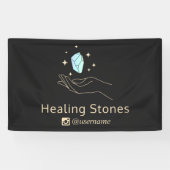 Bannière Blue Gemstone Energy Crystal Healer S\\ (Horizontal)