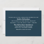 Bannière Blue Grunge 2013 Grad Invitation (Dos)