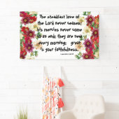 Bannière botanique de chrétien d'amour de dieux de (En situation)