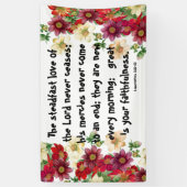 Bannière botanique de chrétien d'amour de dieux de (Vertical)