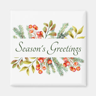 Bannière botanique personnalisée aimant