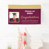 Bannière Bourgogne et médaille d'or (En situation)