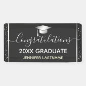 Bannière budgétaire du parti Silver Graduation (Horizontal)