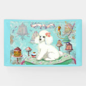 Bannière Cakes Cupcake White Poodle (Horizontal)