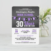Bannière Chalkboard High School Reunion Invitation (Debout devant)