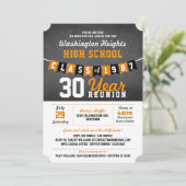 Bannière Chalkboard High School Reunion Invitation (Debout devant)