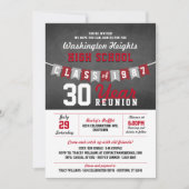 Bannière Chalkboard High School Reunion Invitation (Devant)
