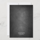 Bannière Chalkboard High School Reunion Invitation (Dos)