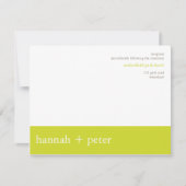 Bannière Chartreuse :: Invitation Réception (Devant)