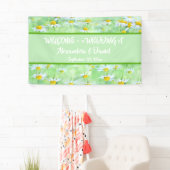 Bannière ChicGreen Daisy Floral Welcome All-Occasi (En situation)