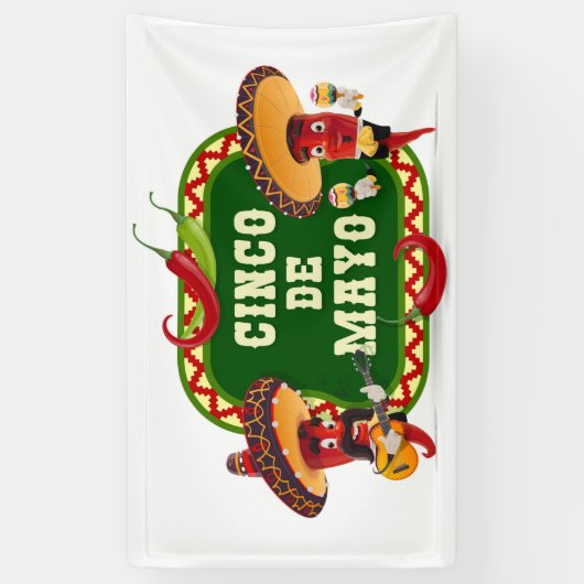 Bannière Cinco De Mayo (Vertical)