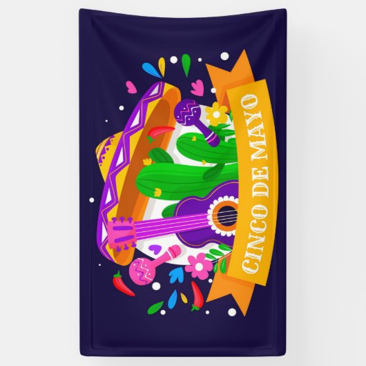 Bannière Cinco De Mayo (Vertical)