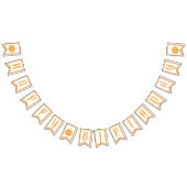 Bannière Citrouille d'anniversaire joyeuse - Orang (Tout)