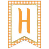 Bannière Citrouille d'anniversaire joyeuse - Orang (Deuxième drapeau)