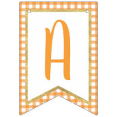 Bannière Citrouille d'anniversaire joyeuse - Orang (Troisième drapeau)