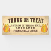 Bannière Citrouille de récolte d'automne ou banniè (Horizontal)