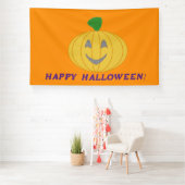 Bannière Citrouille Orange Halloween (Insitu)