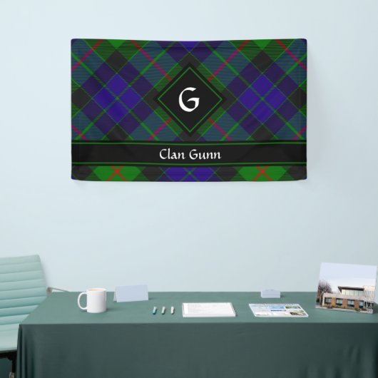 Bannière Clan Gunn Tartan (Salon professionnel)