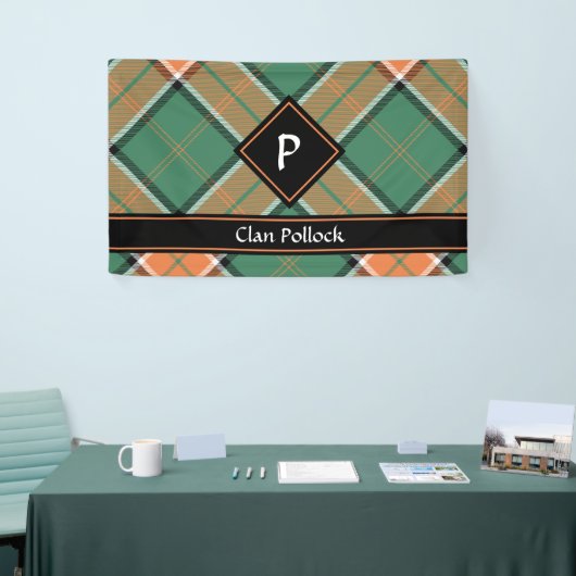 Bannière Clan Pollock Tartan (Salon professionnel)