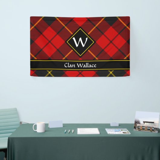 Bannière Clan Wallace Tartan (Salon professionnel)