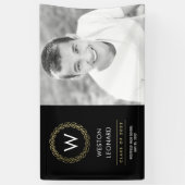 Bannière Classic Wreath EDITABLE COULEUR Graduatio (Vertical)