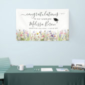 Bannière colorée Fleur sauvage Graduation (Salon professionnel)