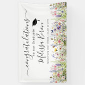 Bannière colorée Fleur sauvage Graduation (Vertical)