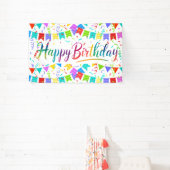 Bannière colorée Joyeux Anniversaire (Insitu)