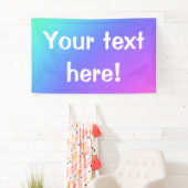 Bannière colorée personnalisée (En situation)