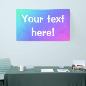 Bannière colorée personnalisée (Salon professionnel)