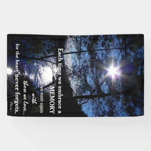 Bannière commémorative avec la belle citation (Horizontal)