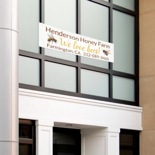 Bannière commerciale miel (Bâtiment extérieur)