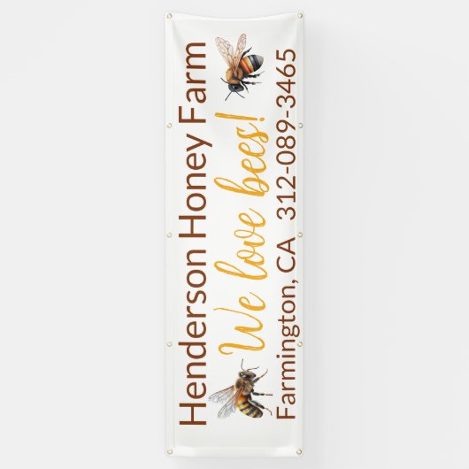 Bannière commerciale miel (Vertical)