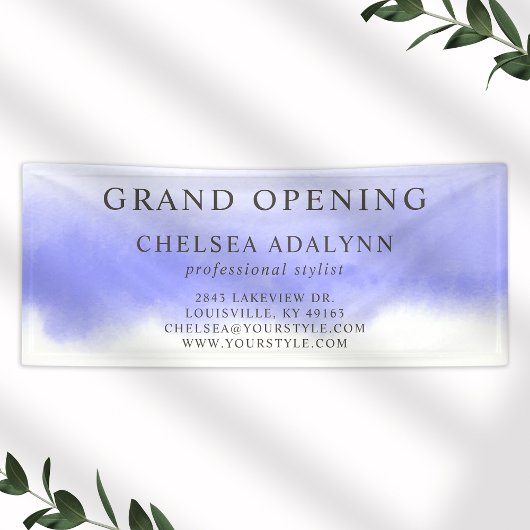 Bannière commerciale minimaliste Ombre violet