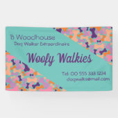 Bannière commerciale turquoise de conception osseu (Horizontal)