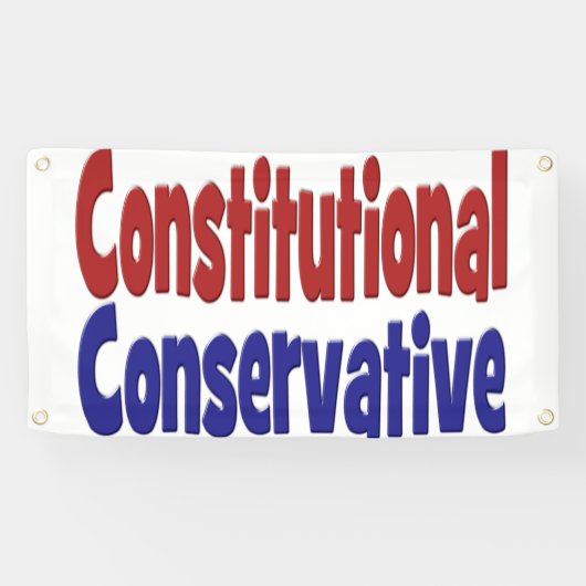 Bannière conservatrice constitutionnelle (Horizontal)