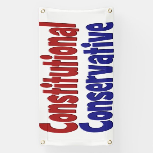 Bannière conservatrice constitutionnelle (Verticale)