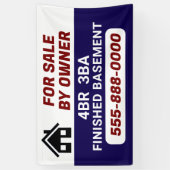 Bannière customisée "À vendre par le propriétaire" (Vertical)