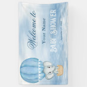 Bannière d'accueil Blue Elephant Hot Air (Vertical)