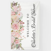 Bannière d'accueil de Fêtes des mariées florales r (Vertical)