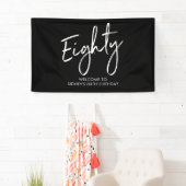 Bannière d'accueil de la fête du 80e anniversaire  (En situation)