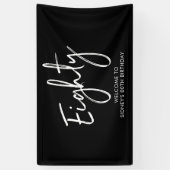 Bannière d'accueil de la fête du 80e anniversaire  (Vertical)