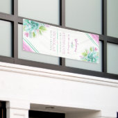 Bannière d'accueil de mariage succulent sur mesure (Bâtiment extérieur)
