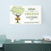 Bannière d'accueil de réunion familiale (Salon professionnel)