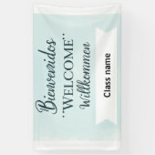 Bannière d'accueil imprimable avec nom de classe (Vertical)