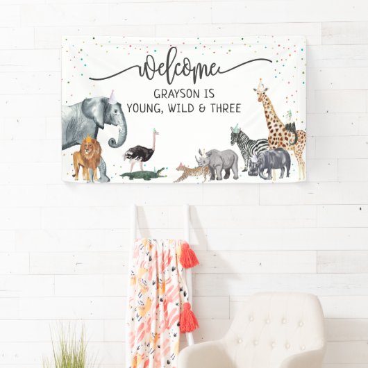 Bannière d'accueil pour animaux de fête simple mod (En situation)