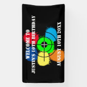 Bannière d'accueil pour la fête d'anniversaire de (Verticale)